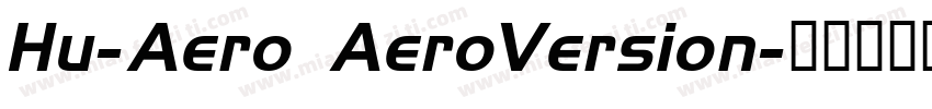 Hu-Aero AeroVersion字体转换